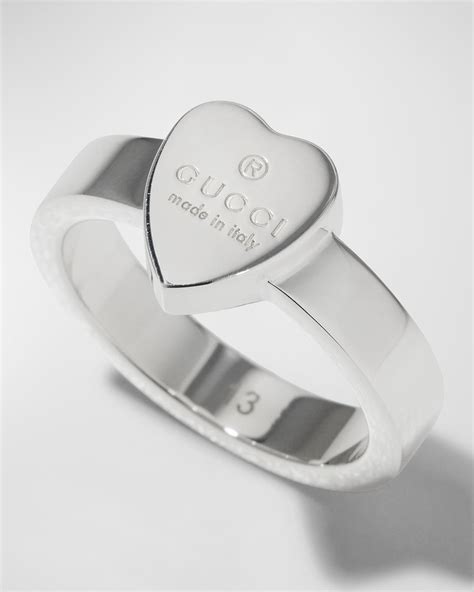 gucci engraved heart ring.